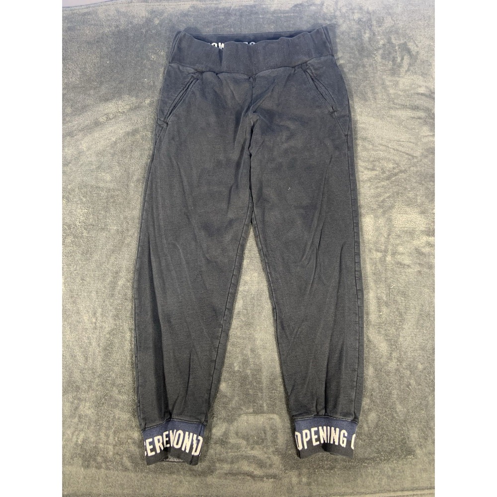Opening Ceremony Black Logo Scallop Jogger Sweatpants Size Medium